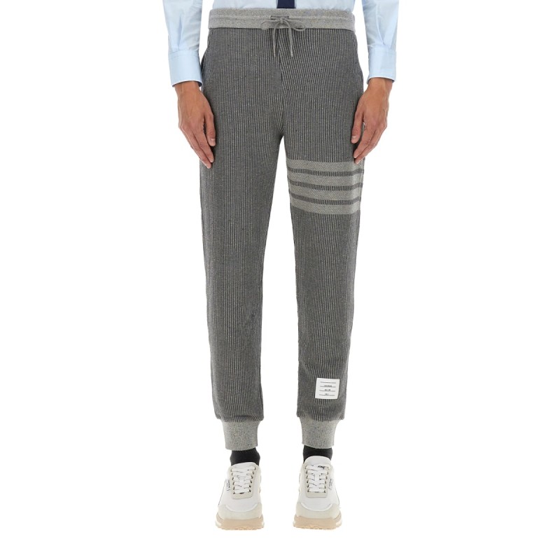 COTTON AND SILK PANTS
