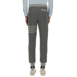 COTTON AND SILK PANTS
