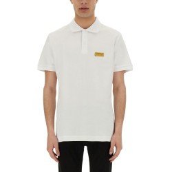 POLO SHIRT WITH LOGO PLAQUE