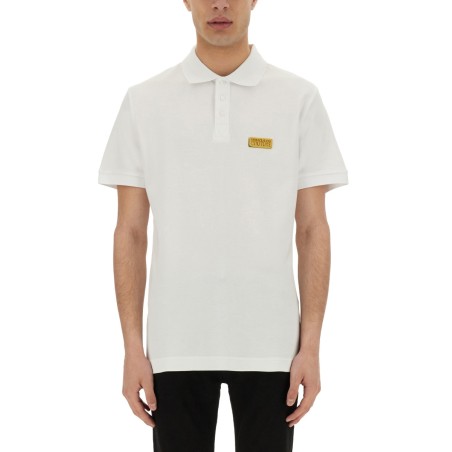 POLO SHIRT WITH LOGO PLAQUE