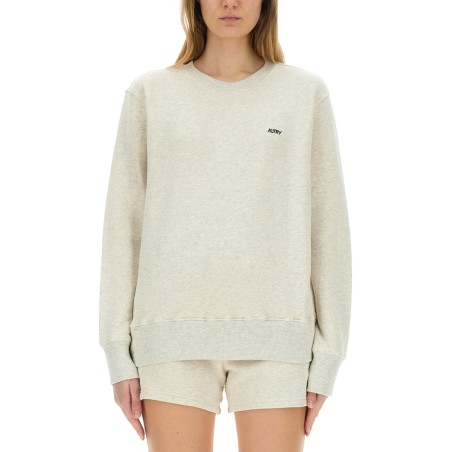 SWEATSHIRT WITH EMBROIDERED LOGO