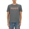 T-SHIRT WITH CONTRASTING LOGO