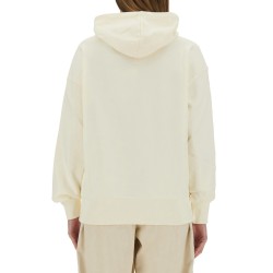 SWEATSHIRT WITH BRUSHED LOGO