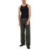 RIBBED TANK TOP WITH MOON LOGO