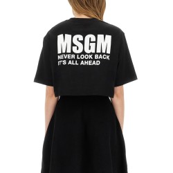 CROPPED T-SHIRT WITH LOGO