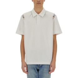 POLO SHIRT WITH ZIG ZAG EMBROIDERY