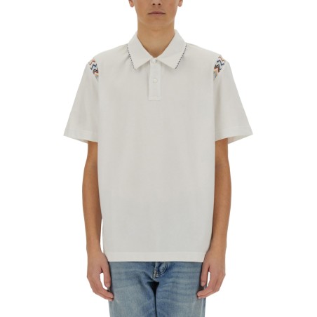 POLO SHIRT WITH ZIG ZAG EMBROIDERY