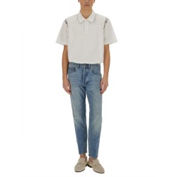 POLO SHIRT WITH ZIG ZAG EMBROIDERY