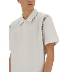 POLO SHIRT WITH ZIG ZAG EMBROIDERY