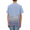 FLAMED COTTON AND LINEN T-SHIRT