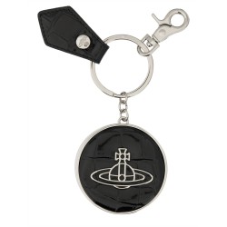 LEATHER "ORB" KEYCHAIN