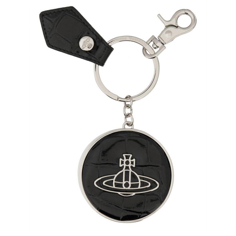 LEATHER "ORB" KEYCHAIN