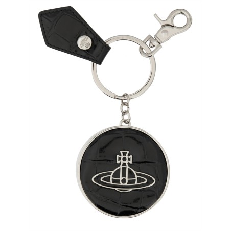 LEATHER "ORB" KEYCHAIN