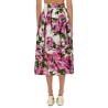 PEONY PRINT LONG SKIRT