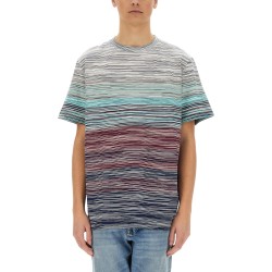 DEGRADÉ FLAMED COTTON T-SHIRT