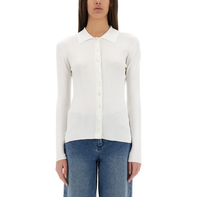 RIBBED CARDIGAN