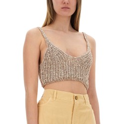 SEQUINED TRICOT TOP