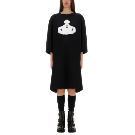 "HALFTONE ORB ISLA" T-SHIRT DRESS