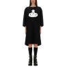 "HALFTONE ORB ISLA" T-SHIRT DRESS