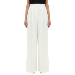 COTTON PLEATED PANTS