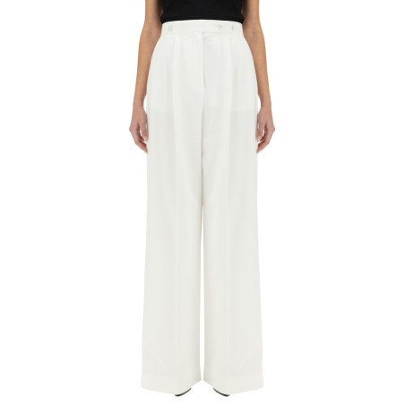 COTTON PLEATED PANTS