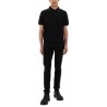 COTTON PIQUE POLO SHIRT WITH DOUBLE STRIPE