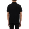 COTTON PIQUE POLO SHIRT WITH DOUBLE STRIPE