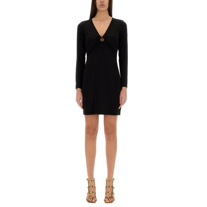 JERSEY DRESS WITH DROP OPENING