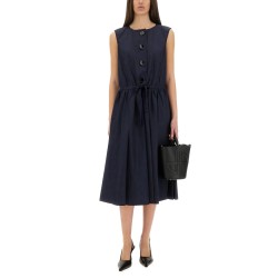 BUTTON MIDI DRESS
