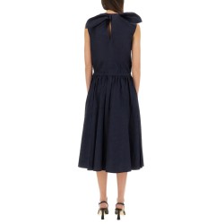 BUTTON MIDI DRESS