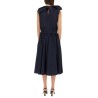 BUTTON MIDI DRESS