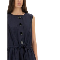BUTTON MIDI DRESS