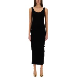 STRETCH WOOL BLEND CAMISOLE DRESS