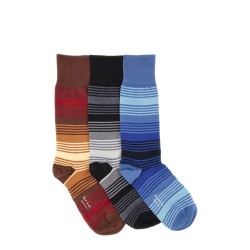 "OMBRE STRIPE" SOCKS SET OF 3 PAIRS
