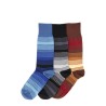 "OMBRE STRIPE" SOCKS SET OF 3 PAIRS