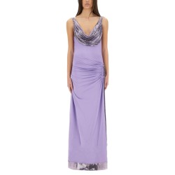 LONG DRESS WITH DRAPE