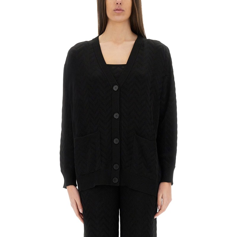 CHEVRON PATTERN CARDIGAN