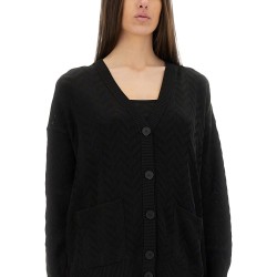 CHEVRON PATTERN CARDIGAN