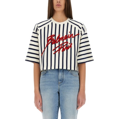 STRIPED BASEBALL T-SHIRT