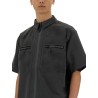 LASER CUT SHORT SLEEVE SHIRT