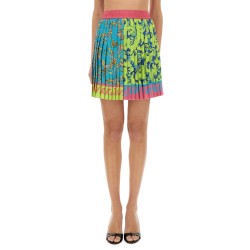 "OUTLINE BAROQUE" MINI PLEATED SKIRT