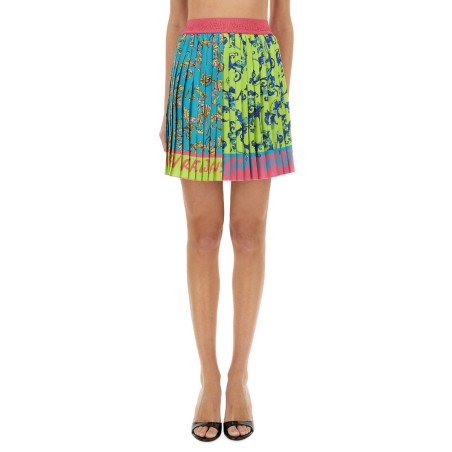 "OUTLINE BAROQUE" MINI PLEATED SKIRT