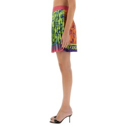 "OUTLINE BAROQUE" MINI PLEATED SKIRT