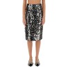 SEQUIN EMBROIDERED MIDI SKIRT