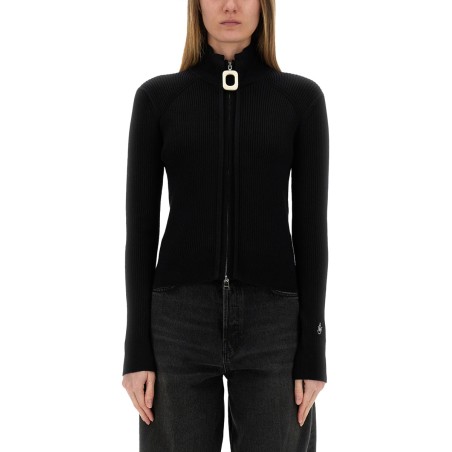 FITTED CARDIGAN WITH ZIPPER