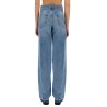 STRAIGHT-LEG JEANS WITH CONTRASTING PANELS