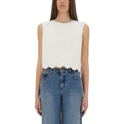 SHORT POPLIN TOP