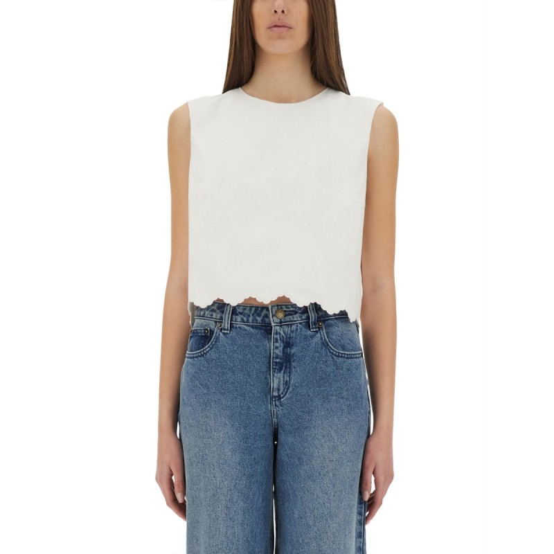 SHORT POPLIN TOP