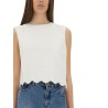 SHORT POPLIN TOP