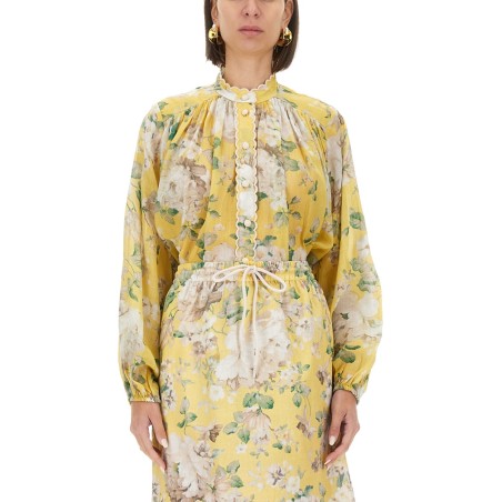 BLOUSE WITH FLORAL PATTERN